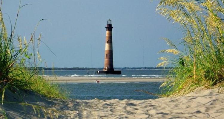 Morris Island Lighthouse Top Large 